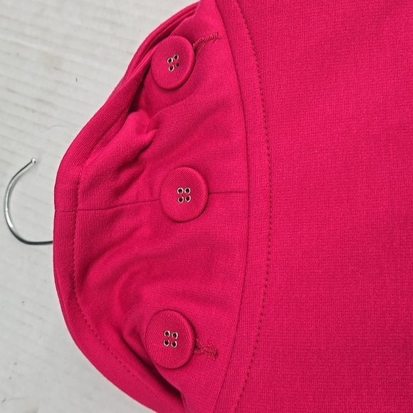 Ruffle Collar Pink Jacket M - Picture 4 of 8